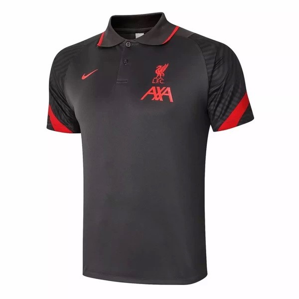 Polo Liverpool 2020 2021 Negro Rojo